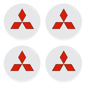 Emblema Adesivo Centro Calota Mitsubishi Carro