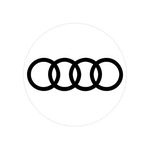 Emblema Calota Resinado 55mm-prata/preto Audi-nk-138305