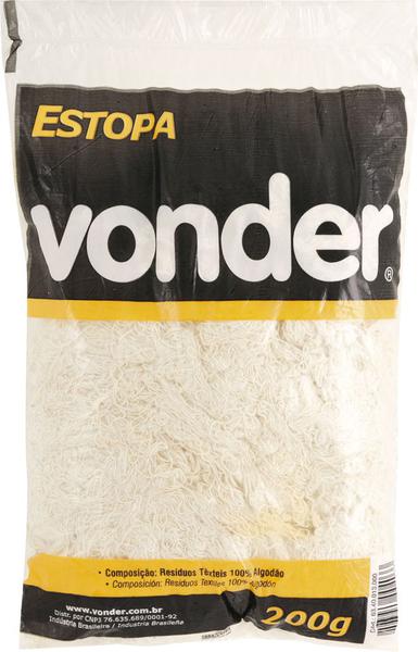 Estopa Branca 200g para Polimento - Vonder