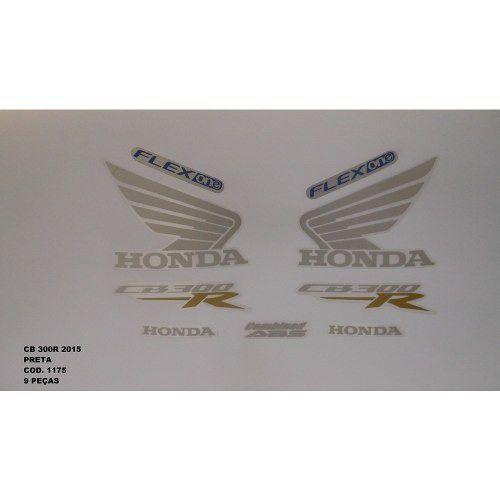 Faixa Cb 300r 15 - Moto Cor Preta - Kit 1175 - Jotaesse