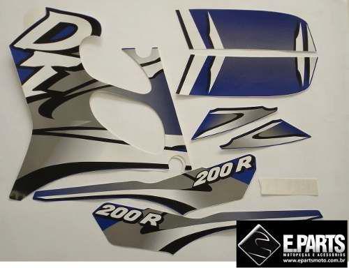 Faixa Dt 200r 00 - Moto Cor Azul (543 - Kit Adesivos) - Jotaesse