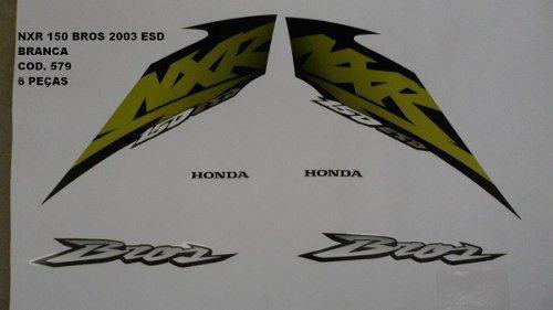 Faixa Nxr 150 Bros 03 - Moto Cor Branca (579 - Kit Adesivos) - Jotaesse