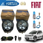 Farol Milha Uno Attractive 2010 a 2018 Origi Fortluz Kit SB