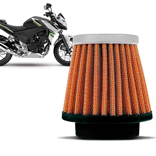 Filtro Ar Esportivo Inbox Racechrome RCI CB500 38MM Laranja Filtro Ar Esportivo Inbox Racechrome RCI Honda CB500 38MM Laranja