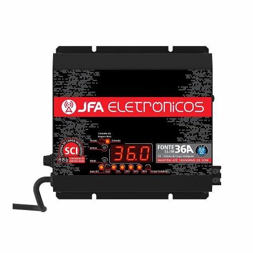 Fonte Automotiva Jfa 36a Bivolt Voltímetro Digital