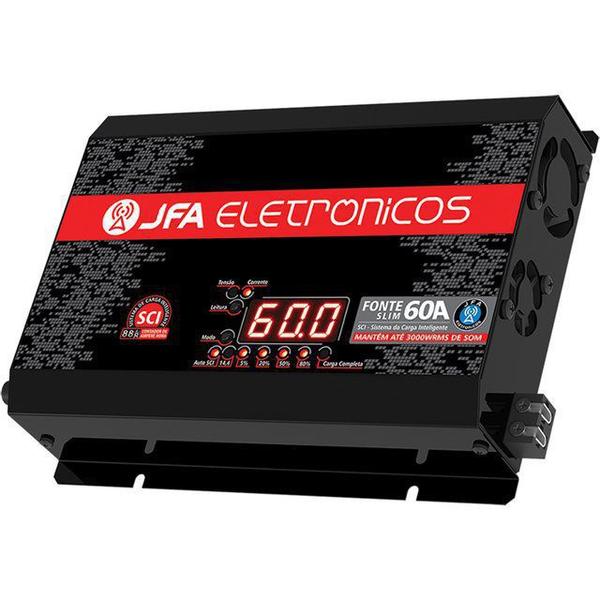 Fonte Carregador Bateria 60a Bivolt Automático Display - JFA