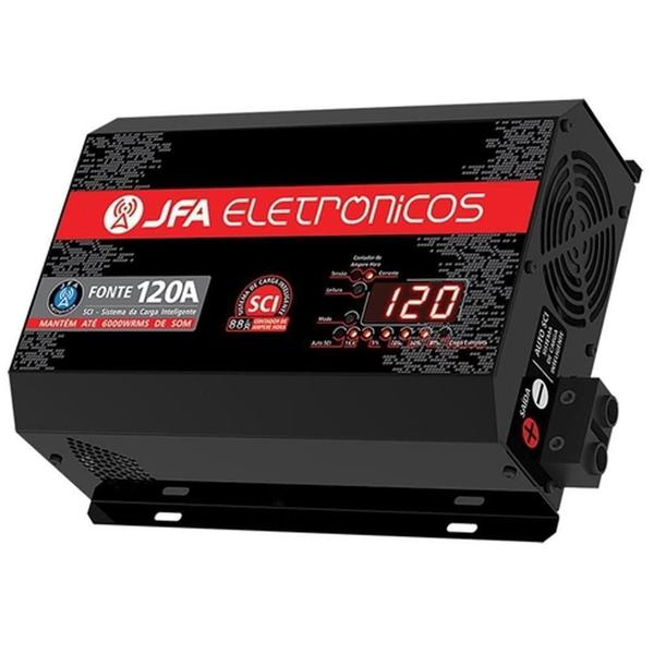 Fonte Carregador Bateria Jfa 120a Bivolt Automatico Display