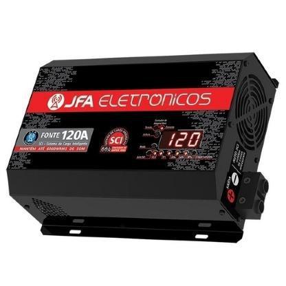 Fonte Carregador de Bateria Jfa 120A Bivolt Automatico Display