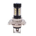 H4 80W 3030 16SMD Preto Shell Suave Driving Lampada Universal motocicleta Luz