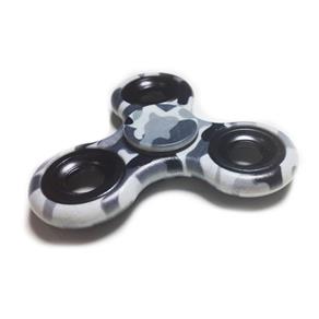 Hand Spinner Fidget Camuflado Ansiedade Anti Estresse Cinza