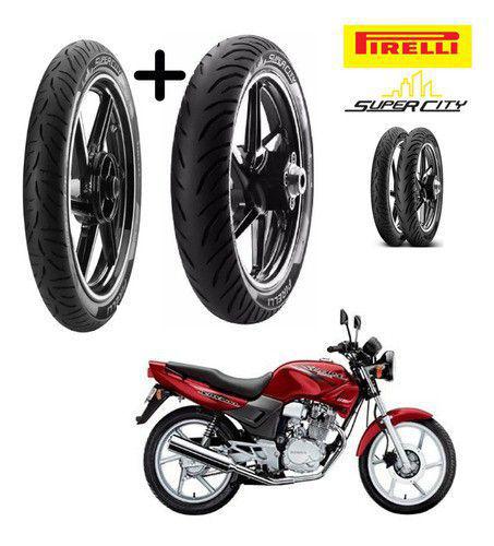 Combo Pneus Honda Cbx 200 Strada Diant+ Tras S/ Cam Pirelli