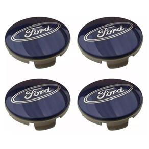 Jogo 04 Calota Centro Roda Ford New Fiesta Eco Sport 55Mm