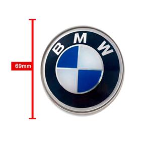 Jogo 4 Calota Centro Roda BMW Serie 3 316 / 318 / 320 / 323 / 325 / 328 / 330 / 335 Calota