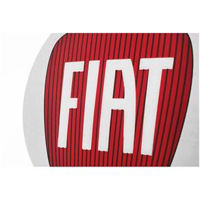 Jogo 4 Emblema Roda Fiat Punto Vermelho 58mm Calota