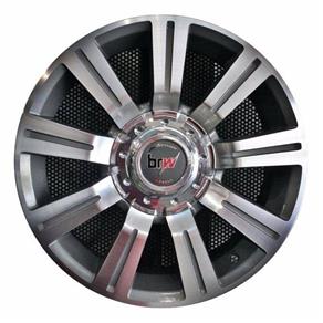 Jogo 4 Rodas Aro 13 BRW 600 4x100 / 4x108 Chrome Black Diamond Tala 5,5 ET35