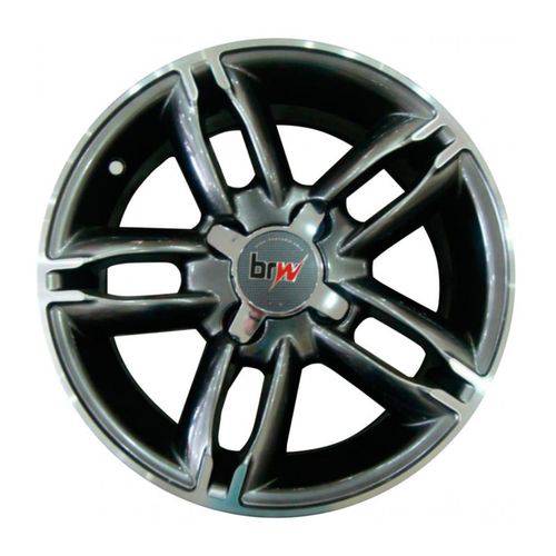 Jogo 4 Rodas Aro 14 Brw 690 4x100 Chromo Black Diamond (cbd) Tala 6 Et35