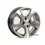 Jogo 4 Rodas Aro 14 Gm Onix Grafite Diamant Claro 4x100