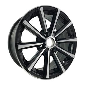 Jogo 4 Rodas Aro 15 Brw 1240 4X108 Preto e Diamante Tala 6 Et32