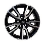 Jogo 4 Rodas Aro 16 Brw 1360 Hyundai Creta 5x114,3 Preto e Diamante Tala 6 Et43