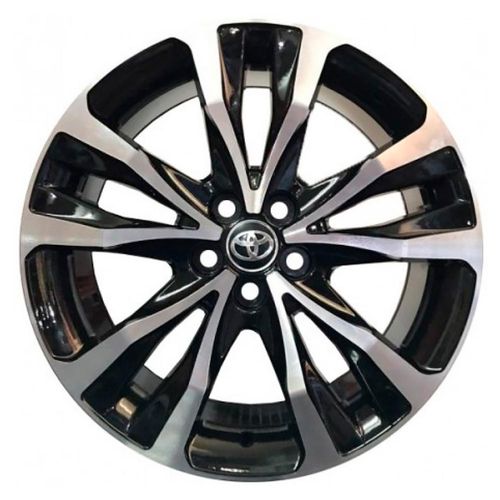 Jogo 4 Rodas Aro 17 Brw 1280 Corolla 5x100 Preto e Diamante Tala 7 Et39