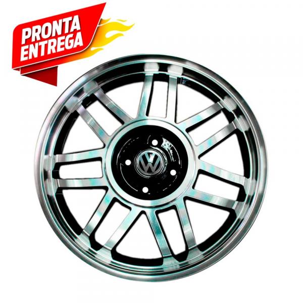 Jogo 4 Rodas Aro 17x6 Vw Gol Gt Snowflakes 4x100 BD Zk-700 - Zunky