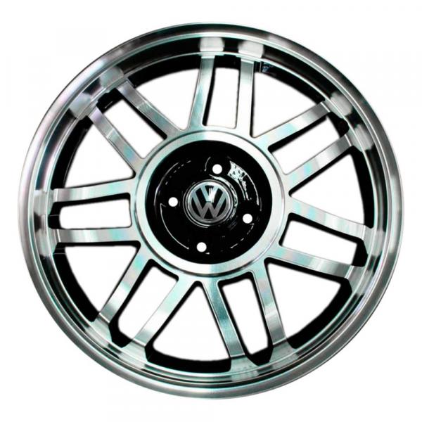 Jogo 4 Rodas Aro 14x6 Vw Gol Gt Snowflakes 4x100 BD Zk-700 - Zunky