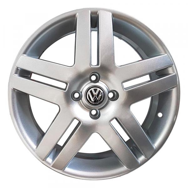 Jogo 4 Rodas Aro 17x6 Vw Long Beach 4X100 Prata BRW 1340