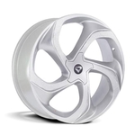 Kit 4 Rodas Aro 18x7 Volcano Concept 5x100 Prata