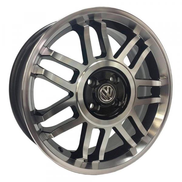 Jogo 4 Rodas Aro 17X7 Vw Gol GT Snowflakes 4x100 BD Et40 Krmai R83