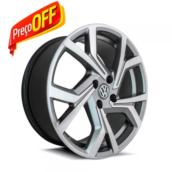 Jogo 4 Rodas Aro 17x7 Vw Golf GTI 18 4x100 GD Et38 Krmai R94