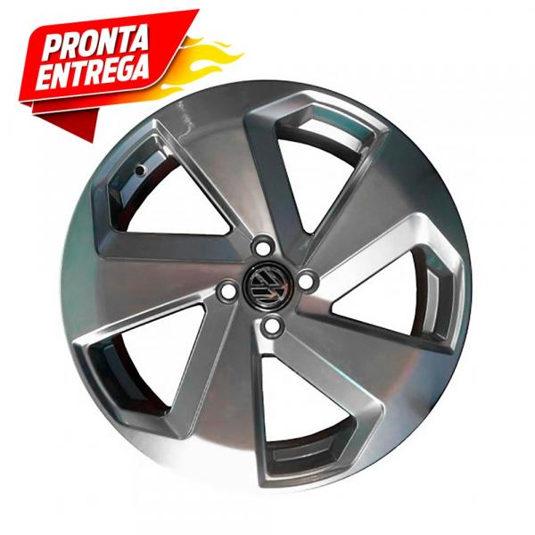 Jogo 4 Rodas Aro 17X7 Wv Golf Gti Vc 5x100 Prata Zk-650 - Zunky