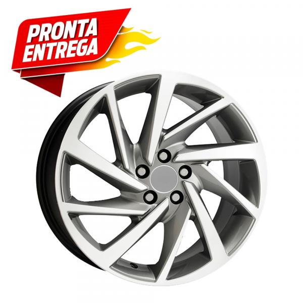 Jogo 4 Rodas Aro 18x7 Vw Novo Polo/ Virtus 5X112 GD Et 47 Krmai R93