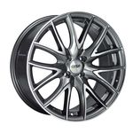 Jogo 4 Rodas Gisa D2753 Aro 17 4x100 Tala 7,5 Grafite e Diamante Et42