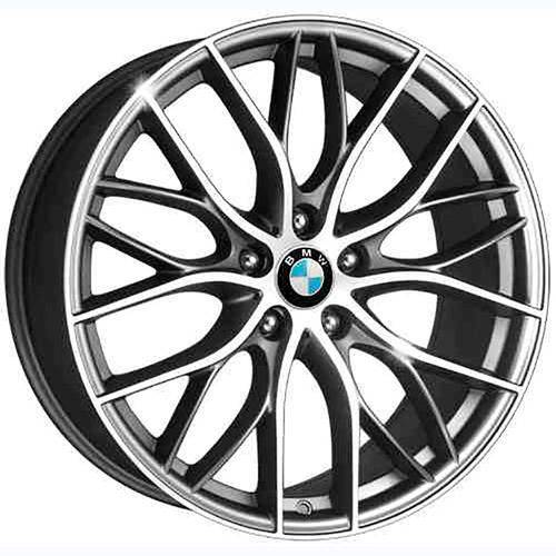 Jogo 4 Rodas Kr R-54 Bmw 335i Bitu Aro 18 5x114,3 Grafite e Diamante Tala 7 Et 40