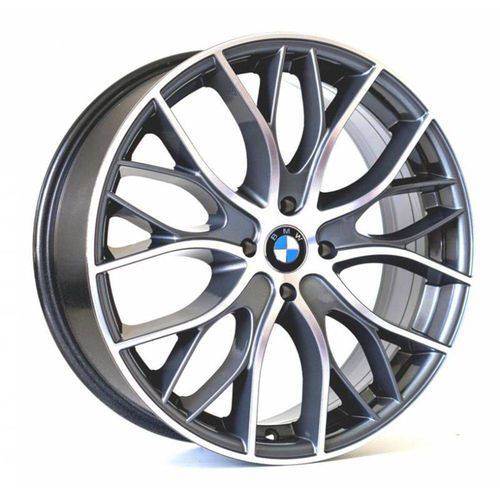 Jogo 4 Rodas Kr R-54 Bmw 335i Biturbo Aro 20 4x100 Grafite e Diamante Tala 7,5 Et40