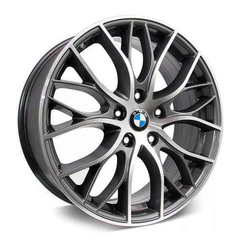 Jogo 4 Rodas Kr R-54 Bmw 335i Biturbo Aro 20 5x105 Grafite e Diamante Tala 7,5 Et40