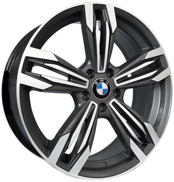 Jogo 4 Rodas Kr R-56 Bmw M6 Aro 20 5x112 Grafite e Diamante Tala 7,5 Et 40