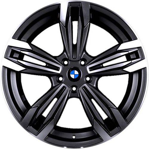 Jogo 4 Rodas Kr R-56 Bmw M6 Aro 17 4x100 Preto e Diamante Tala 7 Et 40