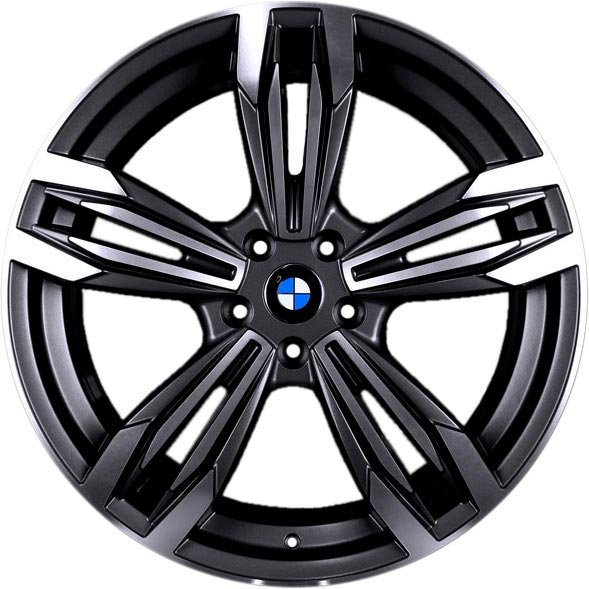 Jogo 4 Rodas Kr R-56 Bmw M6 Aro 17 4x100 Preto e Diamante Tala 7 Et 40