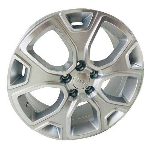 Jogo 4 Rodas Kr R-76 Jeep Renegade Aro 16 5x110 Prata Tala 6 Et 28