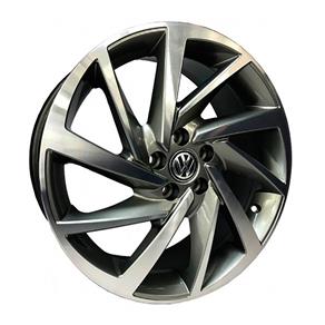 Jogo 4 Rodas Kr R-93 Novo Polo Aro 20 5X100 Grafite e Diamante Tala 7,5 Et40