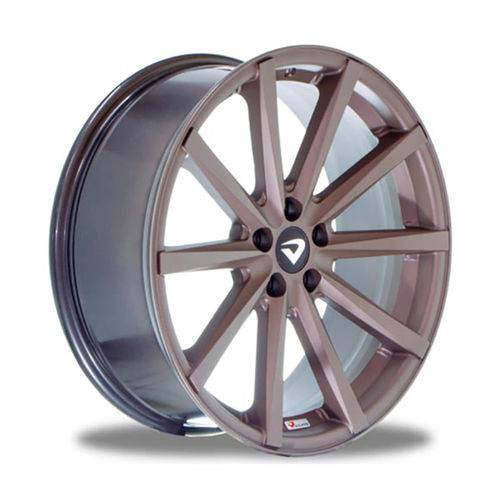 Jogo 4 Rodas Volcano Monaco Aro 18 4x100 Bronze Fosco e Diamante Tala 7 Et 35