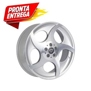 Jogo 4 Rodas Volcano Munique Mercedes Slr Aro 18 4X100 Prata e Diamante Tala 6 Et 42