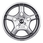 Jogo 4 Rodas Volcano Stuttgart Porsche Aro 17 4x100 Prata Tala 6 Et 40