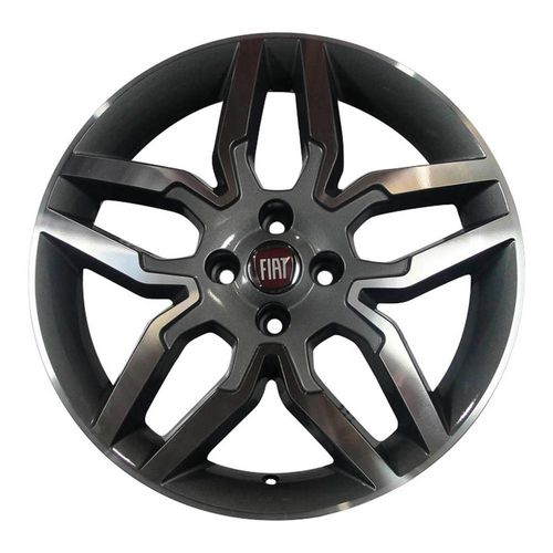 Jogo 4 Rodas Zunky Zk-530 Idea Sport Aro 14 4x98 Grafite e Diamante Tala 6 Et 40