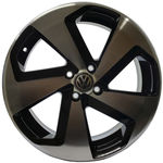 Jogo 4 Rodas Zunky Zk-650 Golf Gti Aro 14 4x100 Diamante Preto Tala 6 Et 35