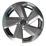 Jogo 4 Rodas Zunky Zk-650 Golf Gti Vc Aro 17 5x100 Prata Tala 7 Et 38