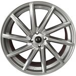 Jogo C/4 Rodas Aro 15X6,0 Krmai K51 4X100 Offset 36 Gd (Graphite Diamond) Vossen