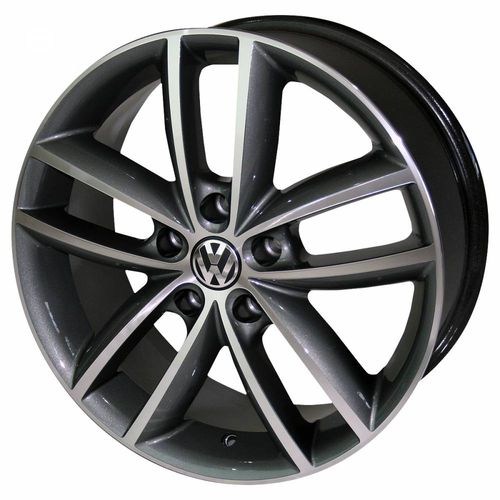 Jogo C/4 Rodas Aro 15X6,0 Krmai R22 5X100 Offset 42 Gd (Graphite Diamond) Golf Confortline