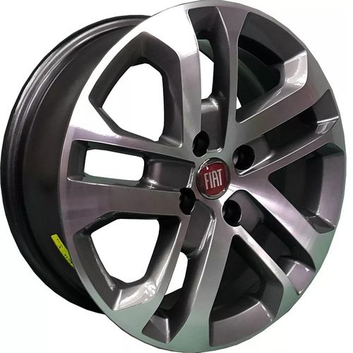 Jogo C/4 Rodas Aro 15X6,0 Krmai R73 4X98 Offset 35 Gd (Graphite Diamond) Fiat Toro